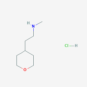 molecular formula C8H18ClNO B1421594 Clorhidrato de N-metil-2-(tetrahidro-2H-piran-4-il)etanamina CAS No. 1087351-66-3