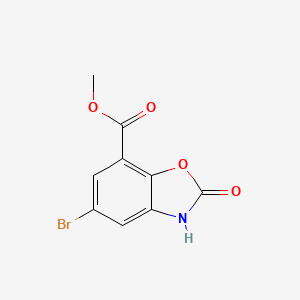 molecular formula C9H6BrNO4 B1421596 Methyl 5-bromo-2-oxo-2,3-dihydro-1,3-benzoxazole-7-carboxylate CAS No. 1221792-66-0