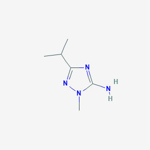 molecular formula C6H12N4 B1421604 1-methyl-3-(propan-2-yl)-1H-1,2,4-triazol-5-amine CAS No. 1269152-62-6