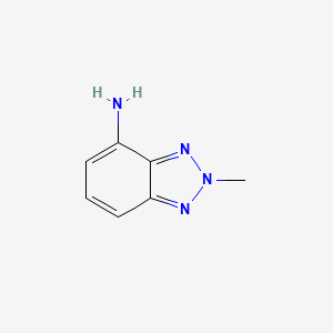 molecular formula C7H8N4 B1421619 2-methyl-2H-1,2,3-benzotriazol-4-amine CAS No. 89852-82-4