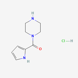 molecular formula C9H14ClN3O B1421622 1-(1H-Pyrrol-2-ylcarbonyl)piperazine hydrochloride CAS No. 1269228-76-3