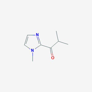 molecular formula C8H12N2O B1421624 2-甲基-1-(1-甲基-1H-咪唑-2-基)丙酮 CAS No. 138536-17-1