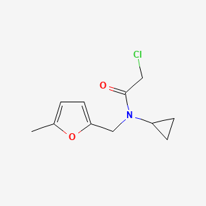 2-chloro-N-cyclopropyl-N-[(5-methylfuran-2-yl)methyl]acetamide