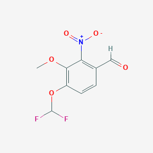 4-(Difluoromethoxy)-3-methoxy-2-nitrobenzaldehyde