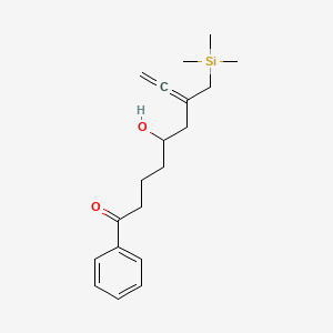 7,8-Nonadien-1-one, 5-hydroxy-1-phenyl-7-[(trimethylsilyl)methyl]-