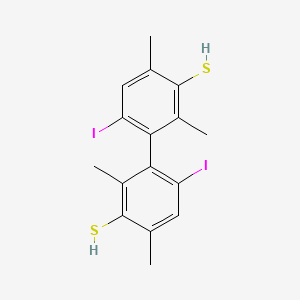 6,6'-Diiodo-2,2',4,4'-tetramethyl[1,1'-biphenyl]-3,3'-dithiol