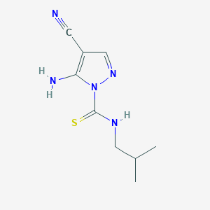 5-Amino-4-cyano-N-(2-methylpropyl)-1H-pyrazole-1-carbothioamide