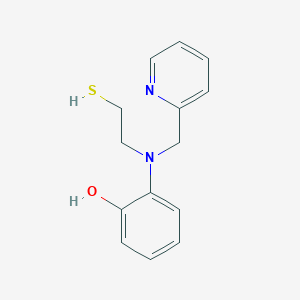 molecular formula C14H16N2OS B14216717 2-{[(Pyridin-2-yl)methyl](2-sulfanylethyl)amino}phenol CAS No. 827307-27-7