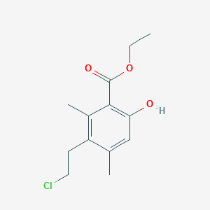 Ethyl 3-(2-chloroethyl)-6-hydroxy-2,4-dimethylbenzoate