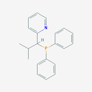 B14216828 2-[1-(Diphenylphosphanyl)-2-methylpropyl]pyridine CAS No. 827339-93-5