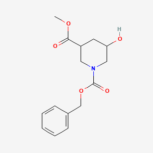 1-Benzyl 3-methyl 5-hydroxypiperidine-1,3-dicarboxylate