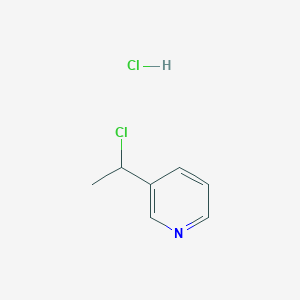 molecular formula C7H9Cl2N B1421687 3-(1-氯乙基)吡啶盐酸盐 CAS No. 97516-11-5