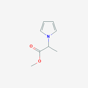 B142169 Methyl 2-(1H-pyrrol-1-yl)propanoate CAS No. 130016-69-2