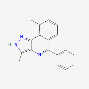 1H-Pyrazolo[4,3-c]isoquinoline, 3,9-dimethyl-5-phenyl-