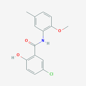 5-Chloro-2-hydroxy-N-(2-methoxy-5-methylphenyl)benzamide