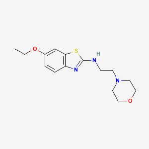 molecular formula C15H21N3O2S B1421698 6-乙氧基-N-(2-吗啉乙基)苯并[d]噻唑-2-胺 CAS No. 1219912-59-0