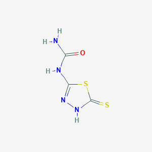 N-(5-Sulfanylidene-4,5-dihydro-1,3,4-thiadiazol-2-yl)urea