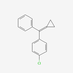 Benzene, 1-chloro-4-(cyclopropylidenephenylmethyl)-