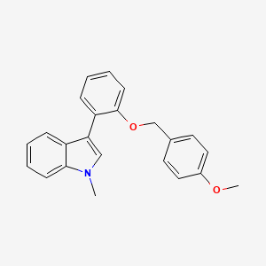 3-{2-[(4-Methoxyphenyl)methoxy]phenyl}-1-methyl-1H-indole