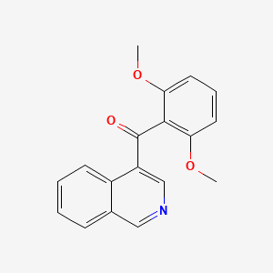 molecular formula C18H15NO3 B1421709 4-(2,6-Dimethoxybenzoyl)isoquinoline CAS No. 1187168-19-9