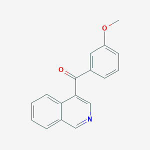 molecular formula C17H13NO2 B1421710 4-(3-Methoxybenzoyl)isoquinoline CAS No. 1187165-81-6