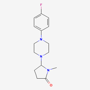 2-Pyrrolidinone, 5-[4-(4-fluorophenyl)-1-piperazinyl]-1-methyl-