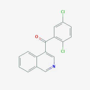 molecular formula C16H9Cl2NO B1421712 4-(2,5-Dichlorobenzoyl)isoquinoline CAS No. 1187168-14-4