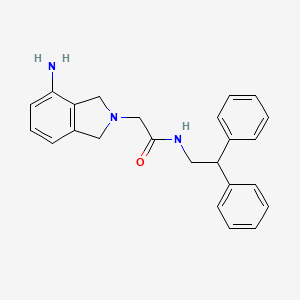 2-(4-Amino-1,3-dihydro-2H-isoindol-2-yl)-N-(2,2-diphenylethyl)acetamide