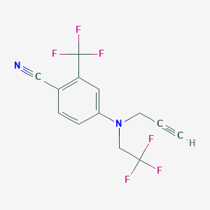 4-[(Prop-2-yn-1-yl)(2,2,2-trifluoroethyl)amino]-2-(trifluoromethyl)benzonitrile