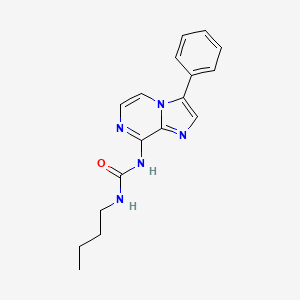 molecular formula C17H19N5O B14217151 N-Butyl-N'-(3-phenylimidazo[1,2-a]pyrazin-8-yl)urea CAS No. 787590-70-9