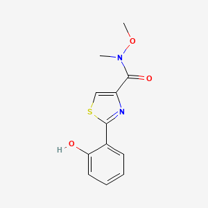 N-Methoxy-N-methyl-2-(6-oxocyclohexa-2,4-dien-1-ylidene)-2,3-dihydro-1,3-thiazole-4-carboxamide