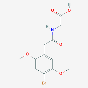 N-[(4-Bromo-2,5-dimethoxyphenyl)acetyl]glycine