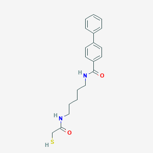 molecular formula C20H24N2O2S B14217204 [1,1'-Biphenyl]-4-carboxamide, N-[5-[(mercaptoacetyl)amino]pentyl]- CAS No. 828919-89-7