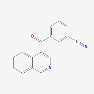 molecular formula C17H10N2O B1421721 4-(3-Cyanobenzoyl)isoquinoline CAS No. 1187166-36-4