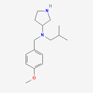 N-[(4-Methoxyphenyl)methyl]-N-(2-methylpropyl)pyrrolidin-3-amine