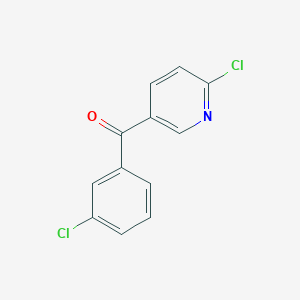 molecular formula C12H7Cl2NO B1421730 5-(3-Chlorobenzoyl)-2-chloropyridine CAS No. 1187168-11-1