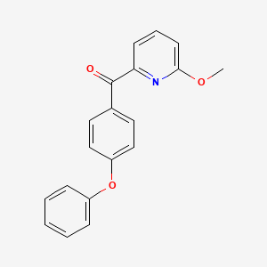 molecular formula C19H15NO3 B1421738 6-Methoxy-2-(4-phenoxybenzoyl)pyridine CAS No. 1187164-21-1
