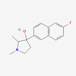 3-(6-Fluoronaphthalen-2-yl)-1,2-dimethylpyrrolidin-3-ol