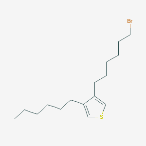 3-(6-Bromohexyl)-4-hexylthiophene