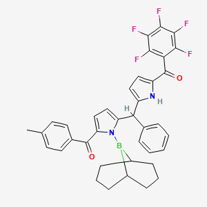 [1-(9-borabicyclo[3.3.1]nonan-9-yl)-5-[[5-(2,3,4,5,6-pentafluorobenzoyl)-1H-pyrrol-2-yl]-phenylmethyl]pyrrol-2-yl]-(4-methylphenyl)methanone