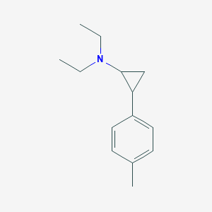 molecular formula C14H21N B14217449 N,N-Diethyl-2-(4-methylphenyl)cyclopropan-1-amine CAS No. 571207-80-2