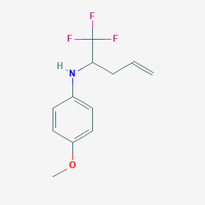 N-(4-Methoxyphenyl)-N-[1-(trifluoromethyl)-3-butenyl]amine