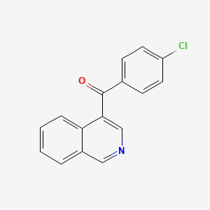 molecular formula C16H10ClNO B1421746 4-(4-氯苯甲酰)异喹啉 CAS No. 1187166-86-4