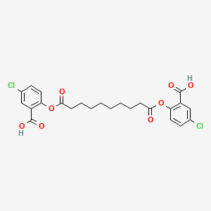 2,2'-[(1,10-Dioxodecane-1,10-diyl)bis(oxy)]bis(5-chlorobenzoic acid)