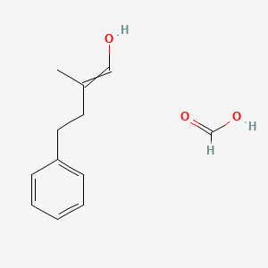 molecular formula C12H16O3 B14217485 Formic acid;2-methyl-4-phenylbut-1-en-1-ol CAS No. 832712-82-0