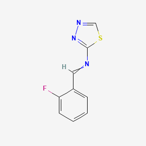 1-(2-Fluorophenyl)-N-(1,3,4-thiadiazol-2-yl)methanimine