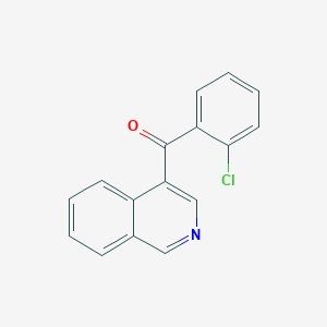 molecular formula C16H10ClNO B1421753 4-(2-Chlorobenzoyl)isoquinoline CAS No. 1187169-58-9