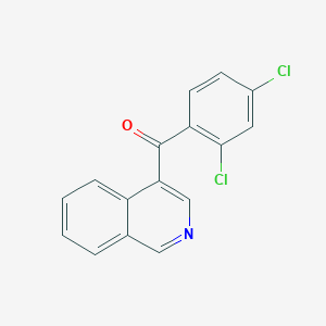 molecular formula C16H9Cl2NO B1421757 4-(2,4-Dichlorobenzoyl)isoquinoline CAS No. 1187168-03-1