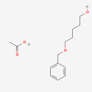 Acetic acid;5-phenylmethoxypentan-1-ol