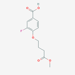 3-Fluoro-4-(4-methoxy-4-oxobutoxy)benzoic acid